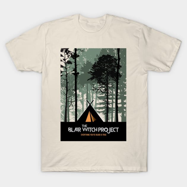 The Blair Witch Project - Alternative Movie Poster T-Shirt by MoviePosterBoy